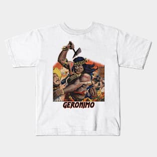 Geronimo native american war axe vintage design Kids T-Shirt